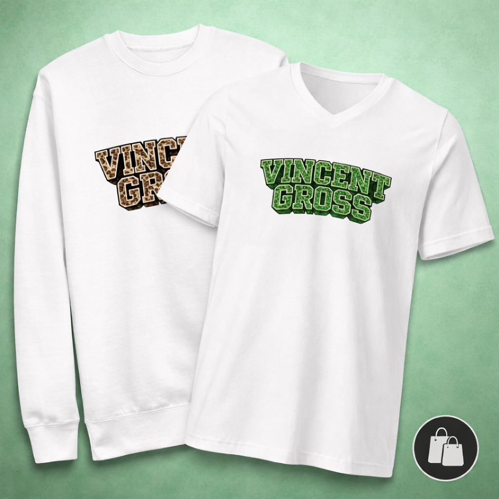 Vincent Gross Animal Print Set (T-Shirt + Pullover)