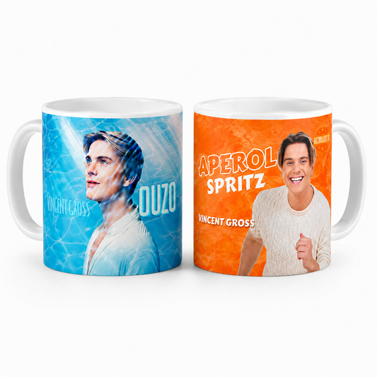 Vincent Gross Tassen-Set – Ouzo & Aperol Spritz – 2er-Set