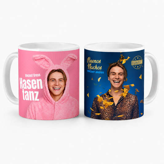 Vincent Gross Tassen-Set – Buenos Nachos & Hasentanz – 2er-Set